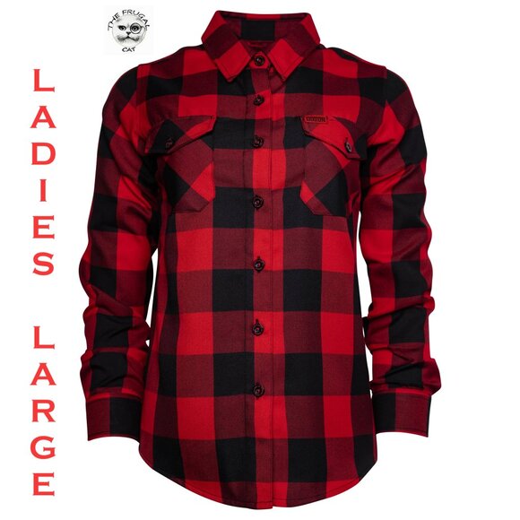 DIXXON FLANNEL - REDRUM 10 YR Flannel Shirt - Women's Large - Picture 1 of 9